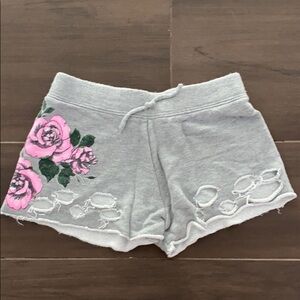 Flowers by Zoe Grey Distressed Rose Shorts